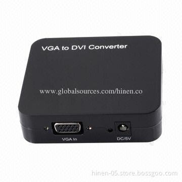 VGA to DVI Converter, Supports Highest Video Resolution of 1280x1024